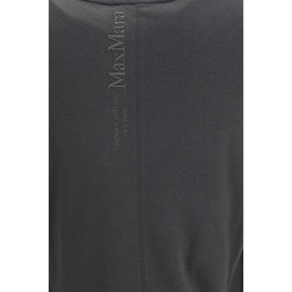 'S Max Mara Graues Baumwoll-Langarmshirt