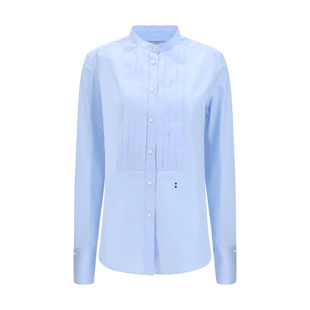 Fendi Blaues Baumwollhemd