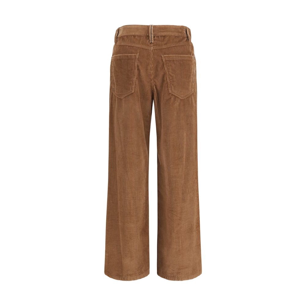 Brunello Cucinelli Braune Baumwollhose für die Freizeit