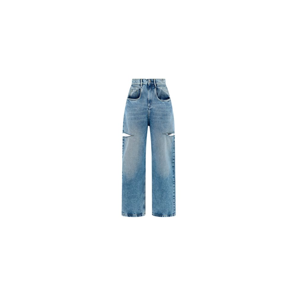Maison Margiela Blaue Jeans aus Baumwolle im geraden Schnitt