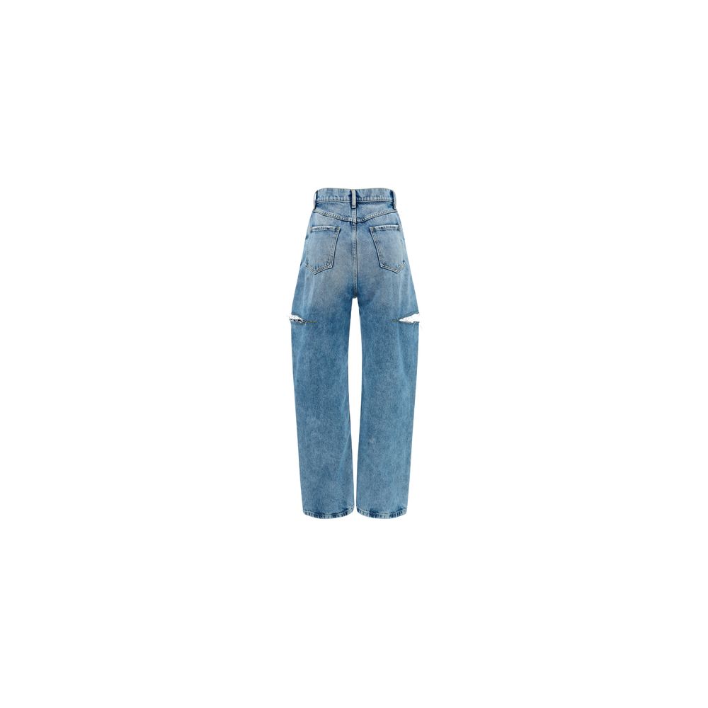 Maison Margiela Blaue Jeans aus Baumwolle im geraden Schnitt
