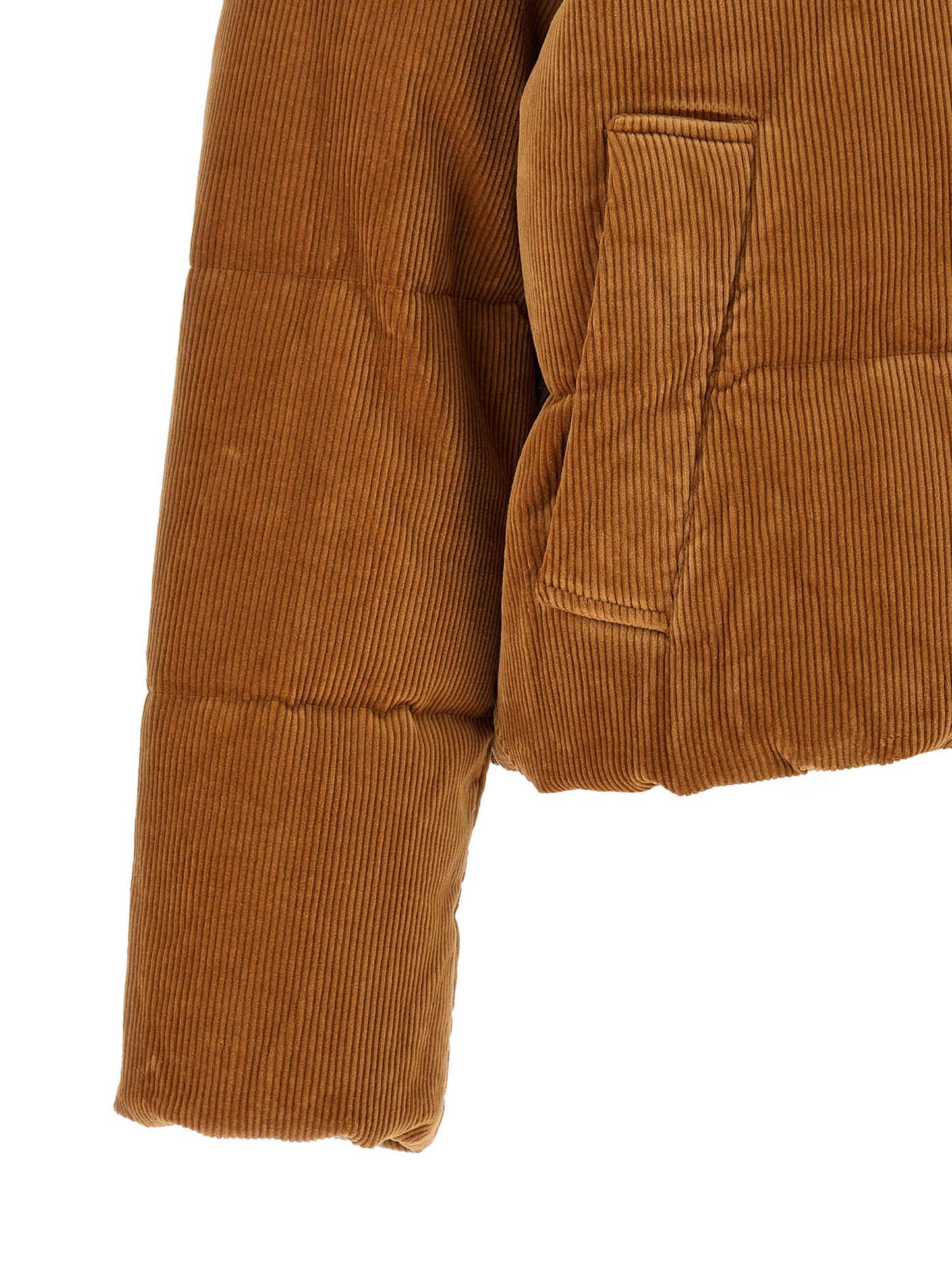 Polo Ralph Lauren Braune Baumwolljacke in voller Länge
