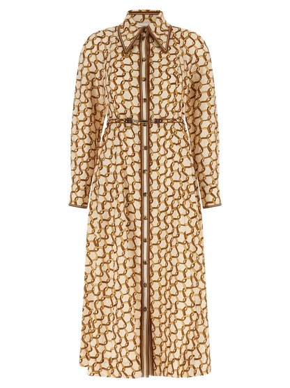 Zimmermann Beige Leinen-Midikleid