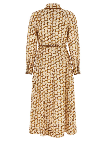 Zimmermann Beige Leinen-Midikleid