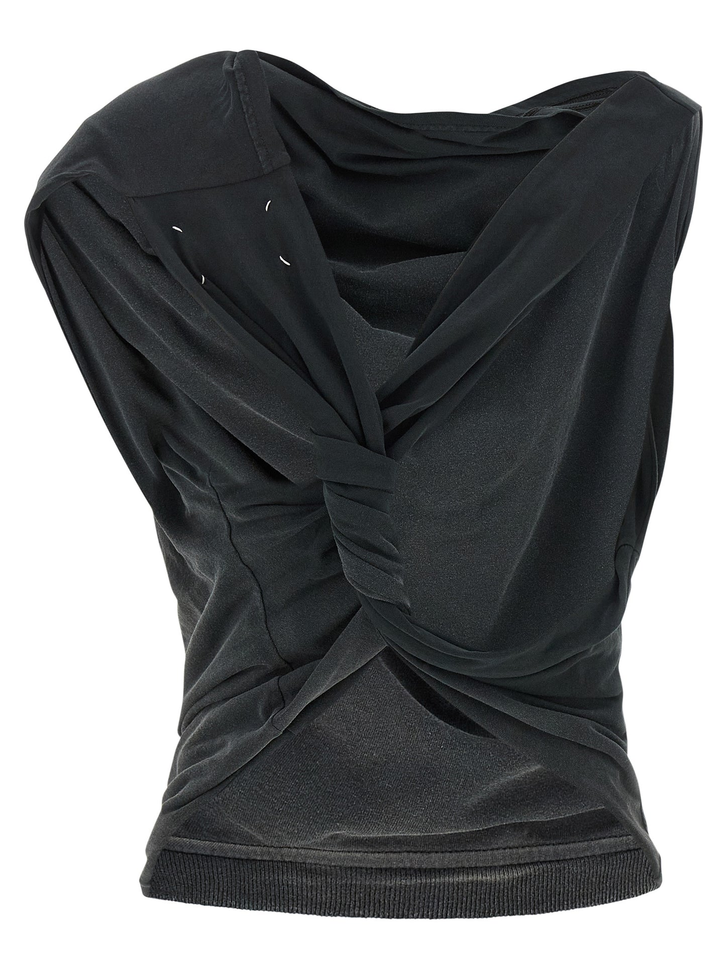 Maison Margiela Graue Baumwollbluse