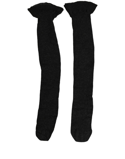 Dolce & Gabbana Calze con logo in Lana, colore Nero