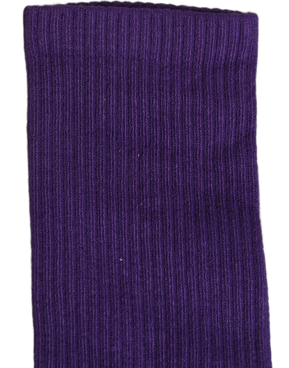 Dolce & Gabbana Purple Cotton Mid-Calf Socks