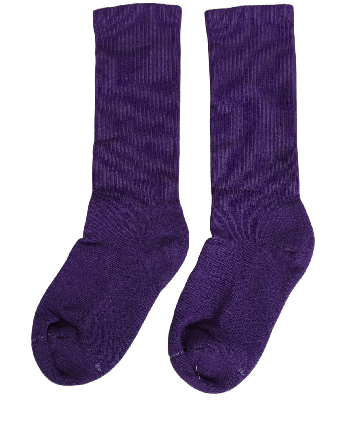 Dolce & Gabbana Purple Cotton Mid-Calf Socks