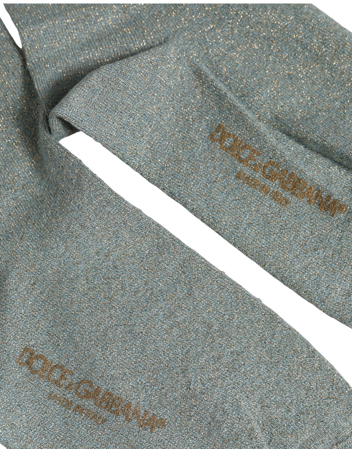 Dolce & Gabbana Grey Viscose Logo Mid-Calf Socks