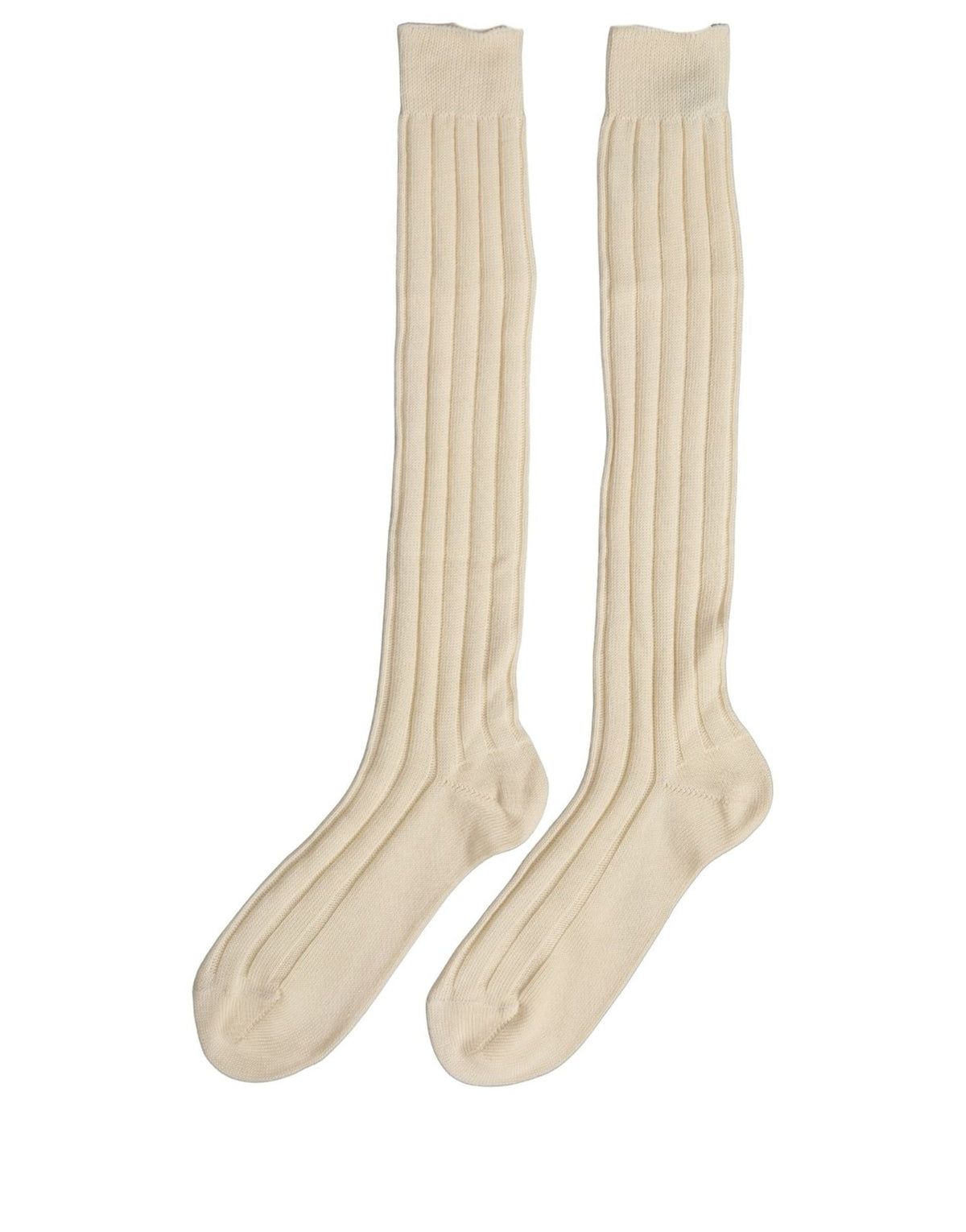Dolce & Gabbana Beige Wool Knee-High Socks