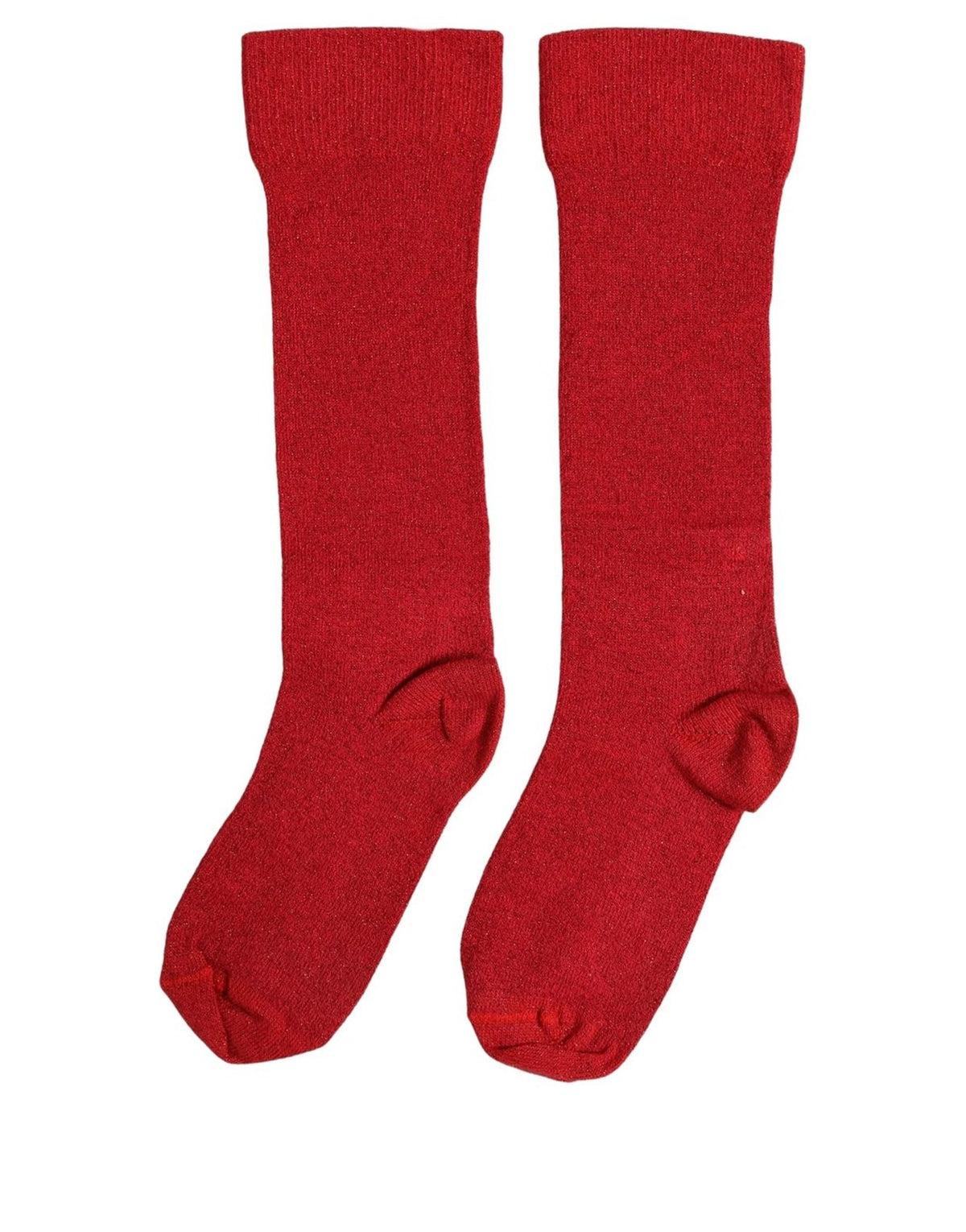 Dolce & Gabbana Rote Mid-Calf-Socken mit DG-Logo