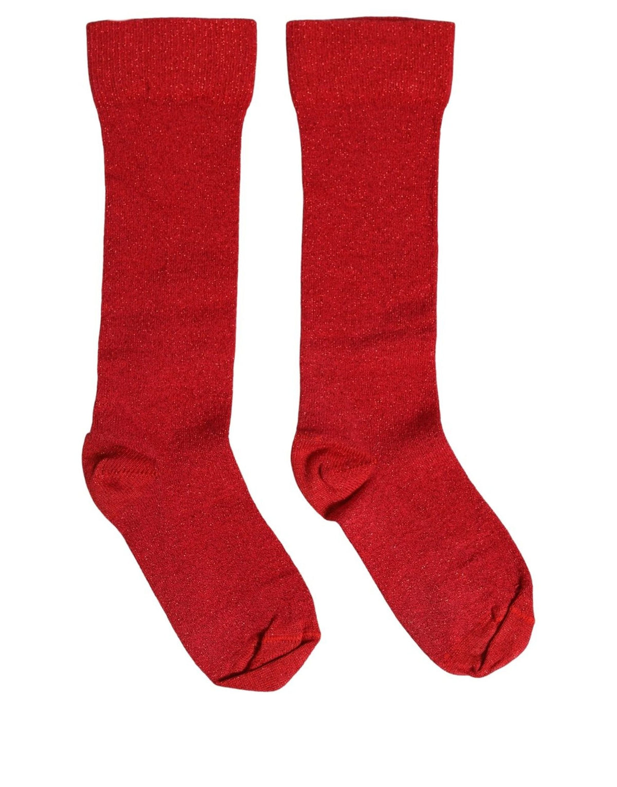 Dolce & Gabbana Rote Mid-Calf-Socken mit DG-Logo