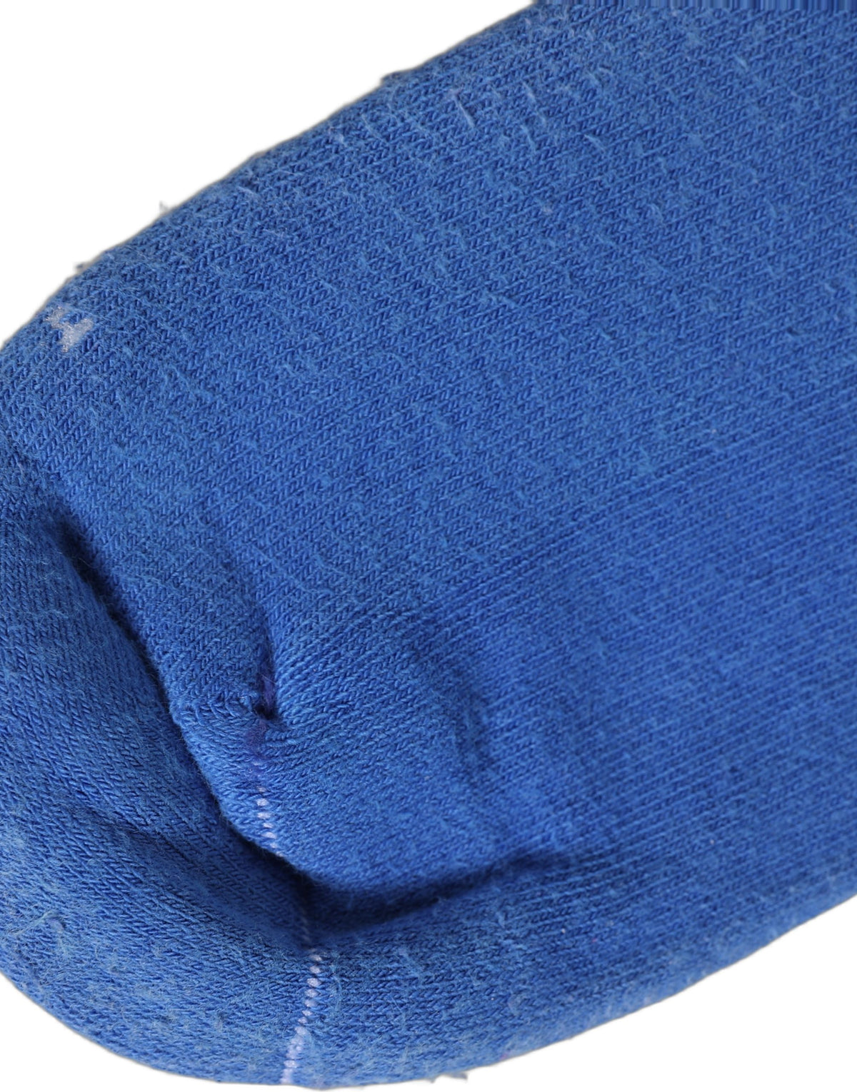 Dolce & Gabbana Blaue Gerippte Mid-Calf-Socken aus Baumwolle