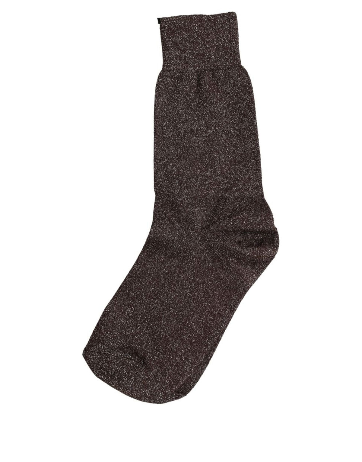 Dolce & Gabbana Dark Brown Viscose Mid-Calf Socks