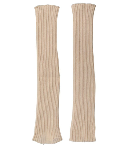Dolce & Gabbana Camel Armstulpen aus Kaschmir