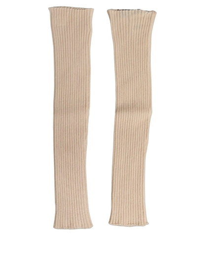 Dolce & Gabbana Camel Armstulpen aus Kaschmir