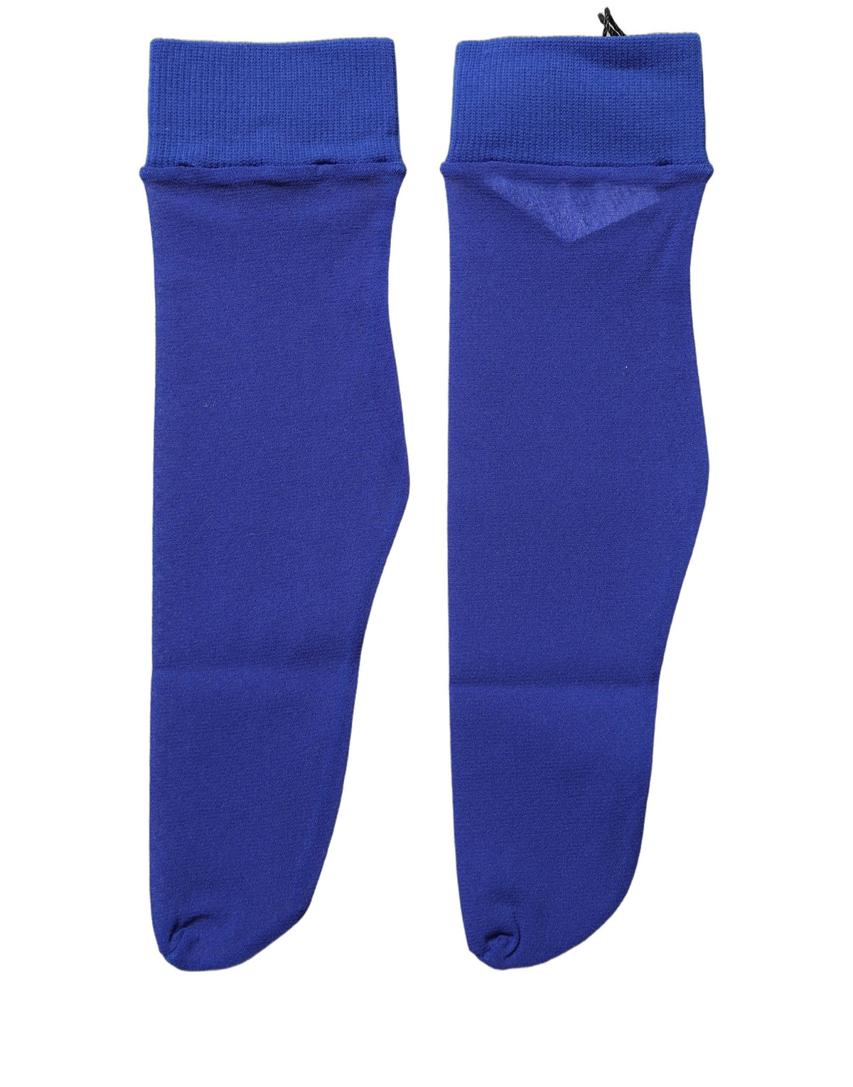 Dolce & Gabbana Royal Blue Nylon Sheer Mid-Calf Socks