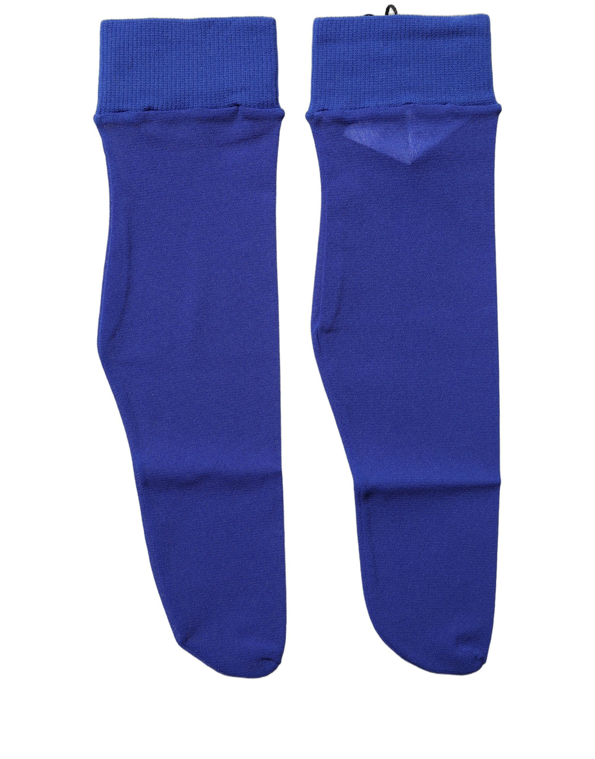 Dolce & Gabbana Royal Blue Nylon Sheer Mid-Calf Socks