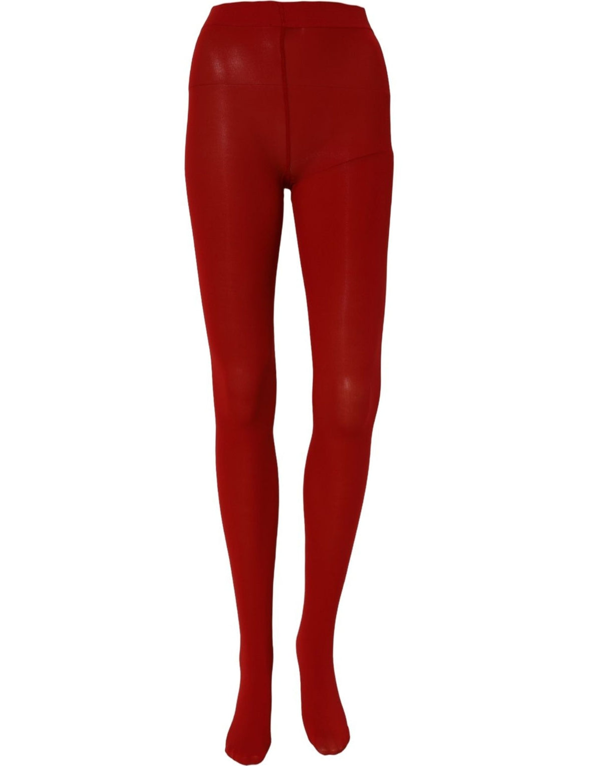 Dolce & Gabbana Rote Strumpfhose aus Nylon-Stretch