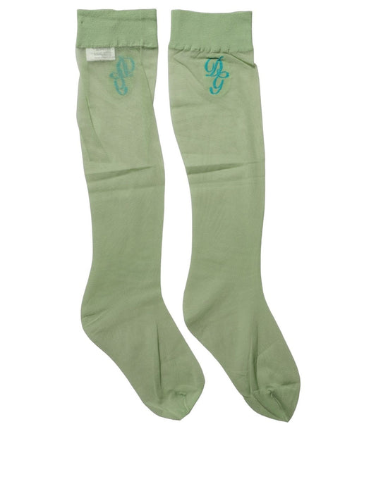 Dolce & Gabbana Calze a rete in Nylon, colore Verde