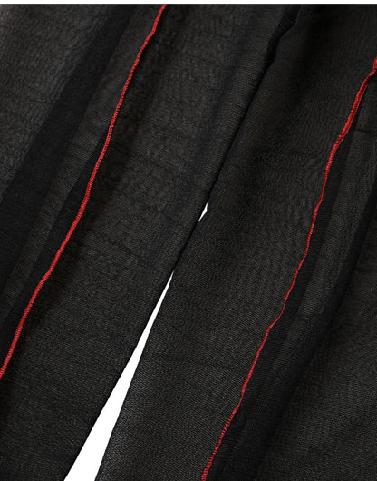 Dolce & Gabbana Schwarze Strumpfhose aus Nylon-Stretch