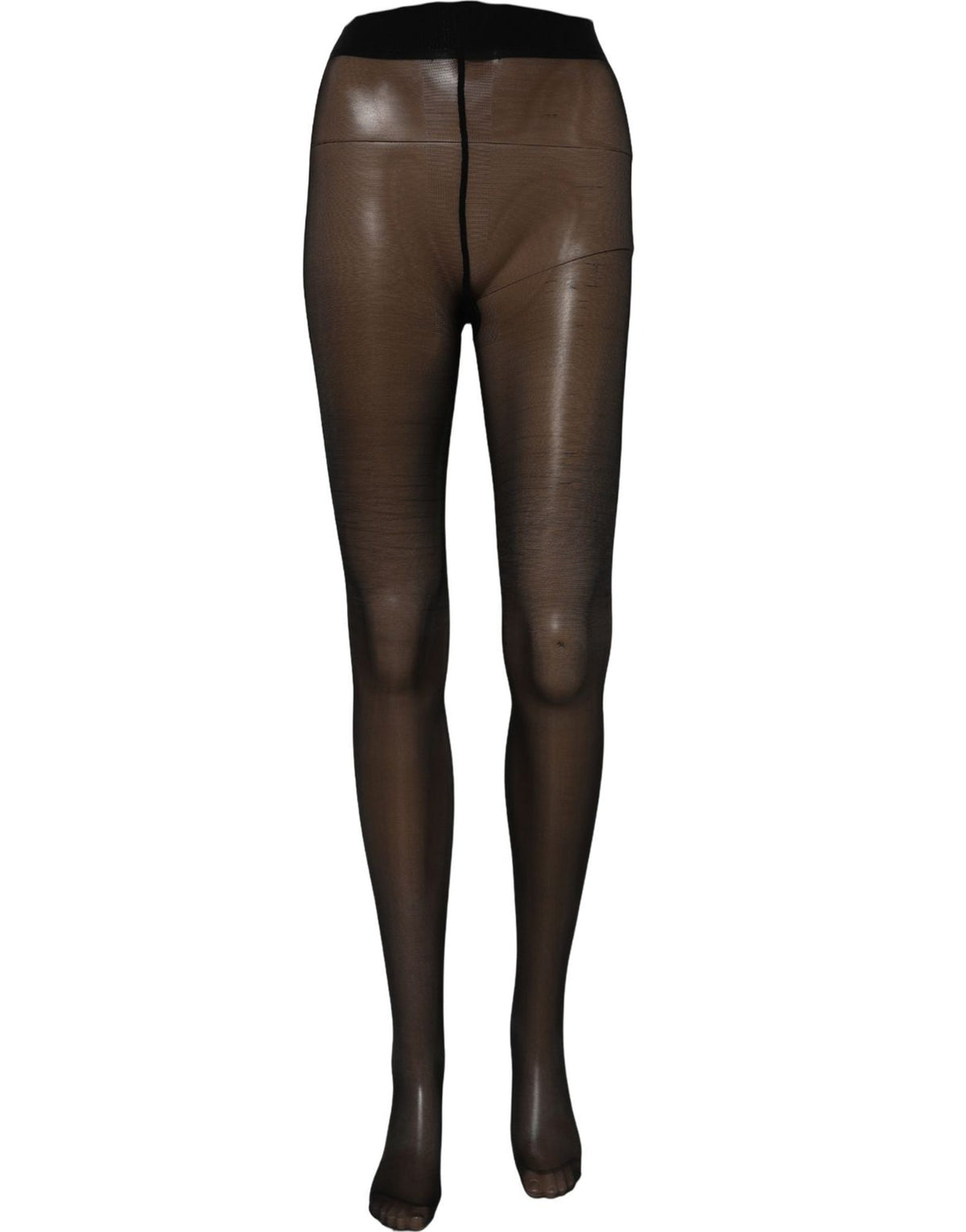Dolce & Gabbana Schwarze Strumpfhose aus Nylon-Stretch