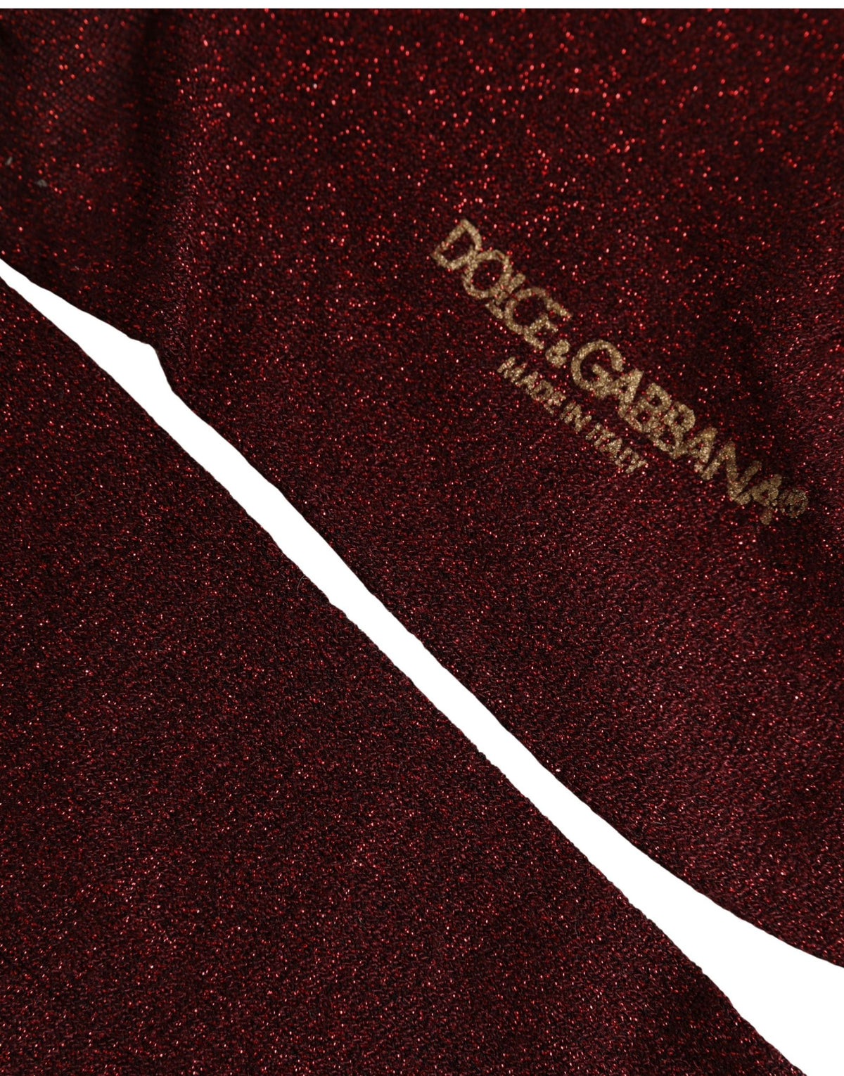 Dolce & Gabbana Burgundy Viscose Socks