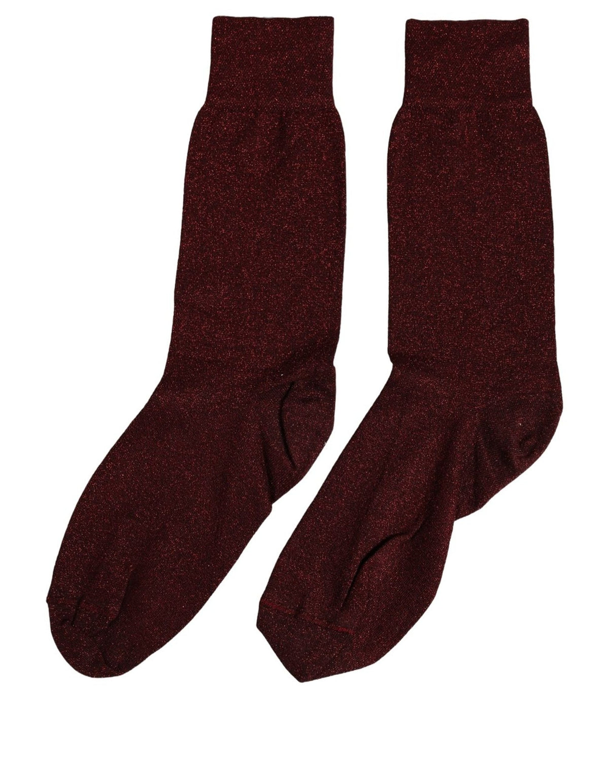 Dolce & Gabbana Burgundy Viscose Socks