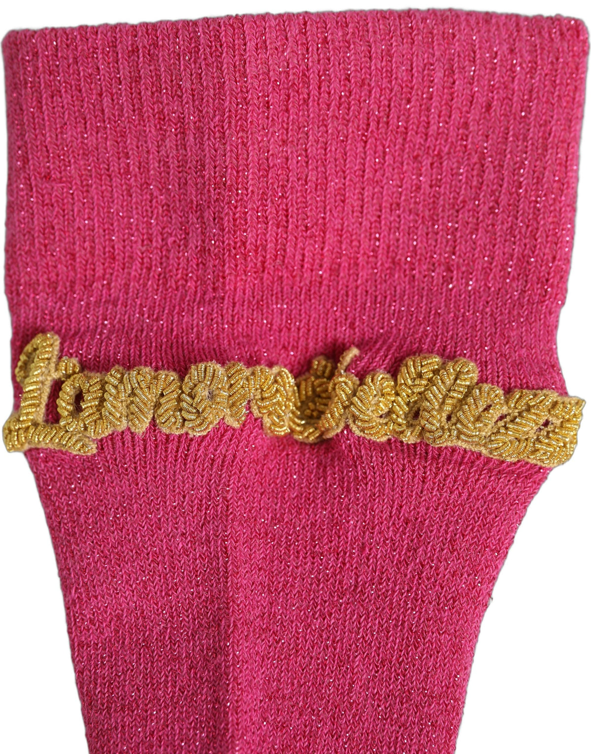 Dolce & Gabbana Pink Cotton Embroidered Mid-Calf Socks