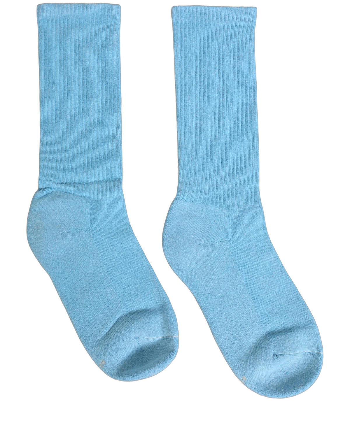 Dolce & Gabbana Calzini Azzurri a Coste in Cotone