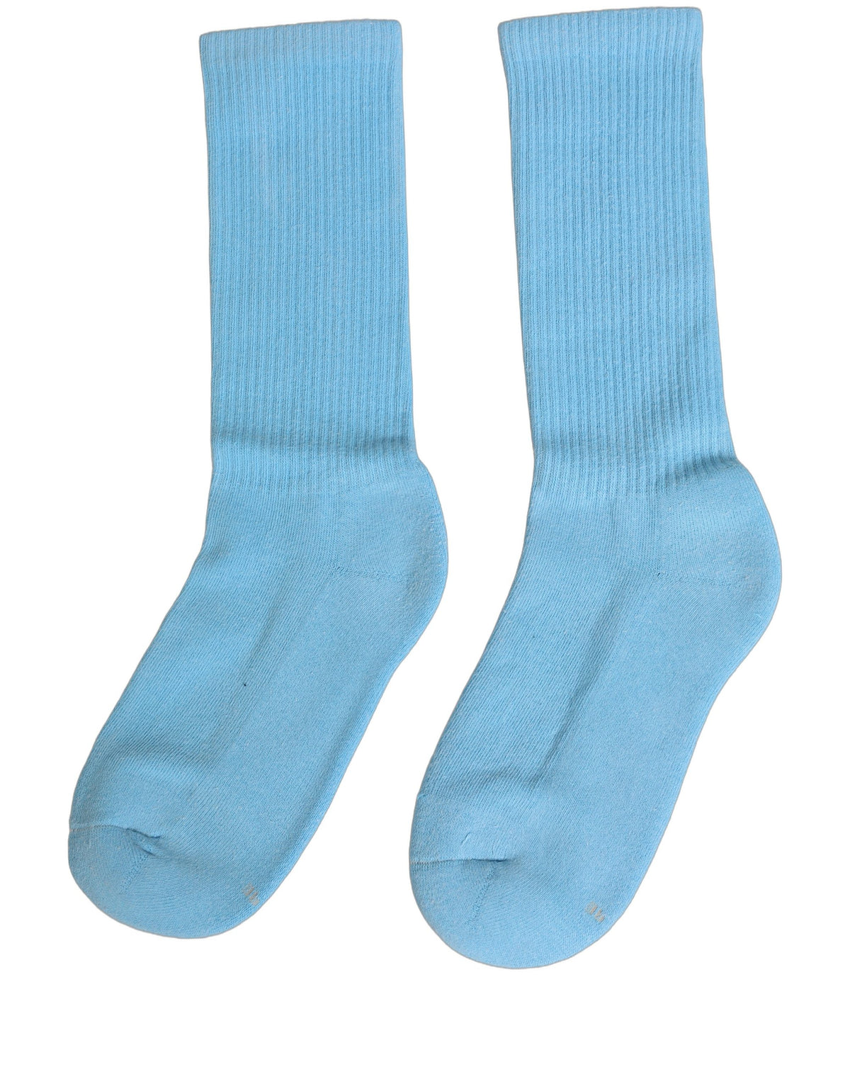 Dolce & Gabbana Calzini Azzurri a Coste in Cotone