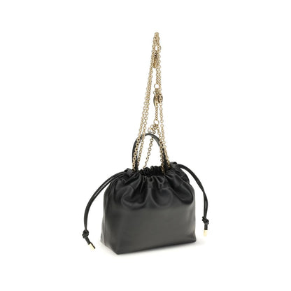 Chloé Schwarze Bos Taurus Kalbsleder Schultertasche