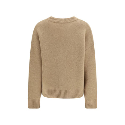 Ami Paris Beige Alpaka Vicugna Pacos Strickjacke