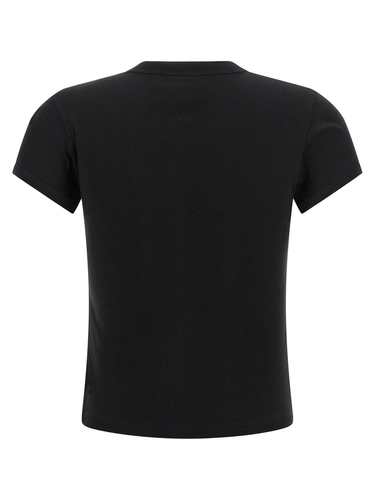 Saint Laurent T-Shirt aus Baumwolle in Schwarz