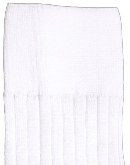Dolce & Gabbana Weiße Gerippte Socken mit Logo