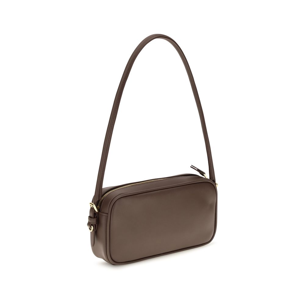 Borsa a tracolla Miu Miu in pelle di vitello marrone