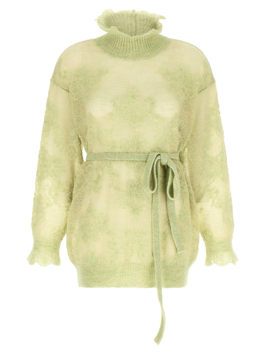 Twinset Zweifarbige Polyamid-Strickjacke