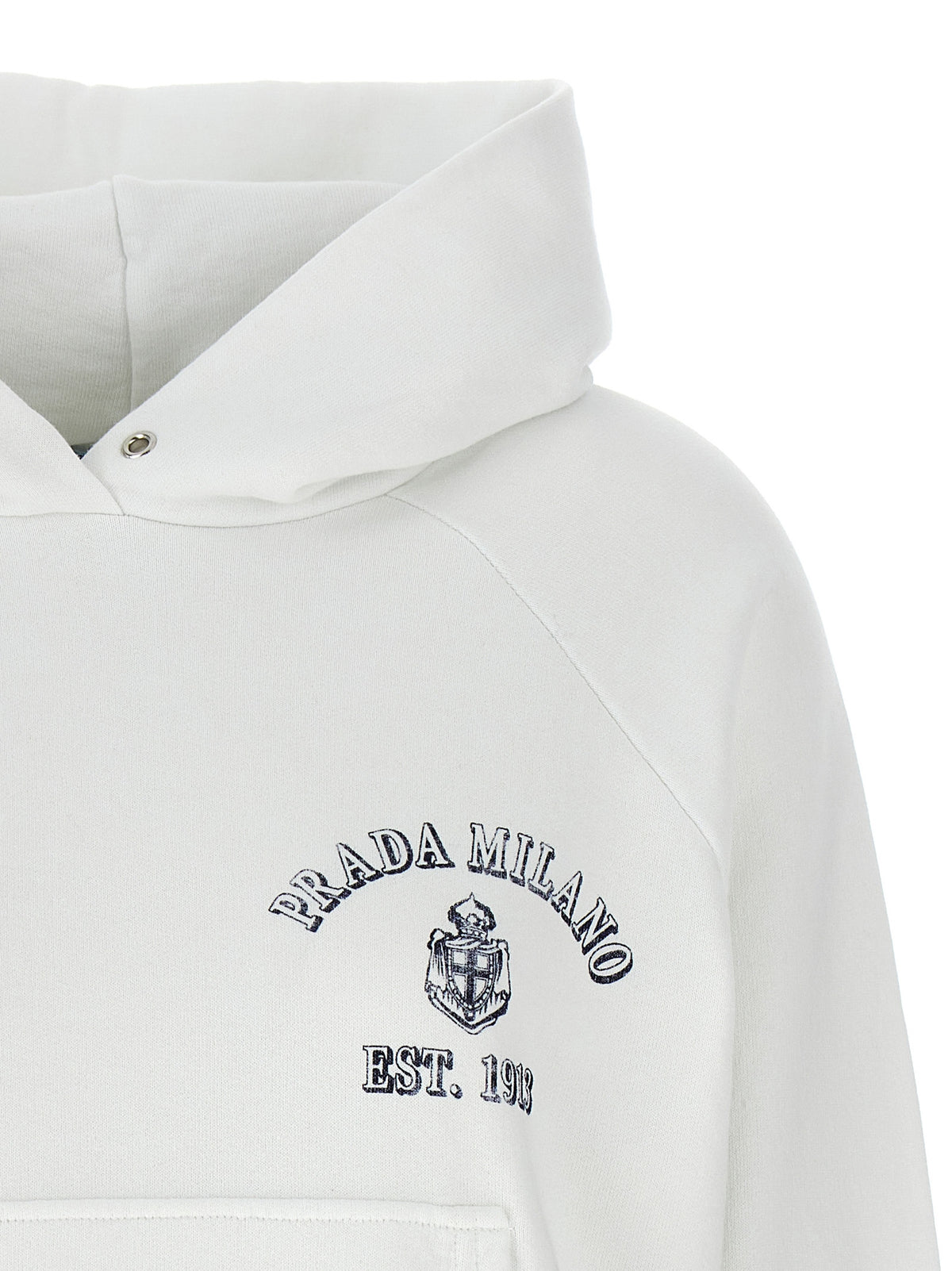 Prada Weißes Baumwoll-Sweatshirt