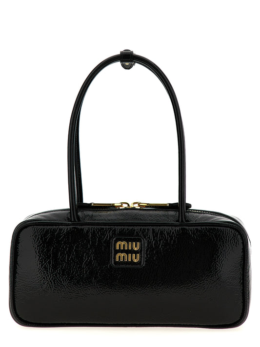 Miu Miu Borsa a spalla da donna Nera in Pelle di agnello