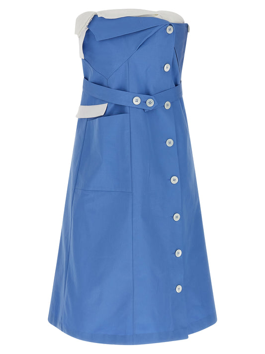 Miu Miu Short Cotton Dress – Blue