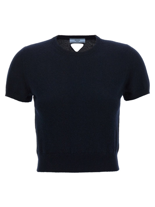 Prada Blauer Kaschmir-Cardigan