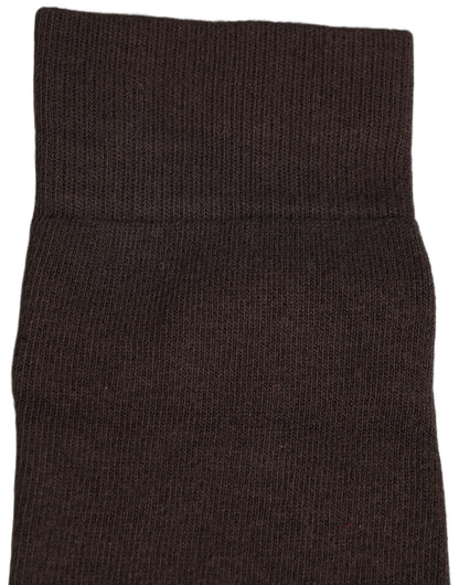 Dolce & Gabbana Dark Brown Cotton Knee-High Socks