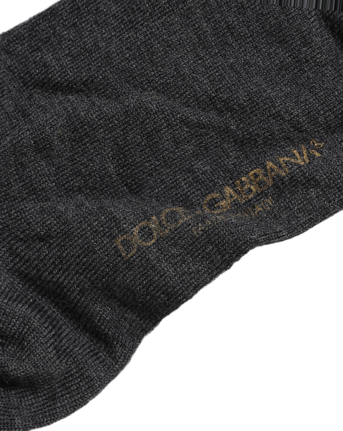 Dolce & Gabbana Calze al ginocchio in Lana, colore Grigio