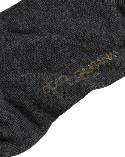 Dolce & Gabbana Calze al ginocchio in Lana, colore Grigio