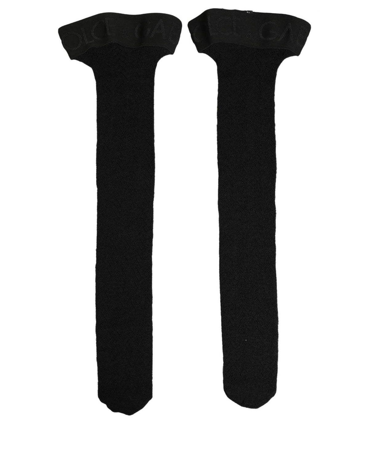 Dolce & Gabbana Calze con logo in Lana, colore Nero
