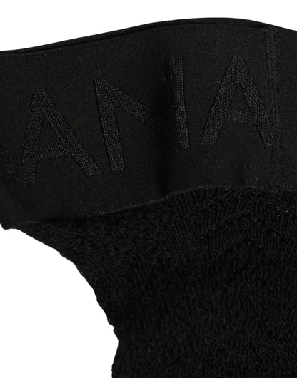 Dolce & Gabbana Calze con logo in Lana, colore Nero