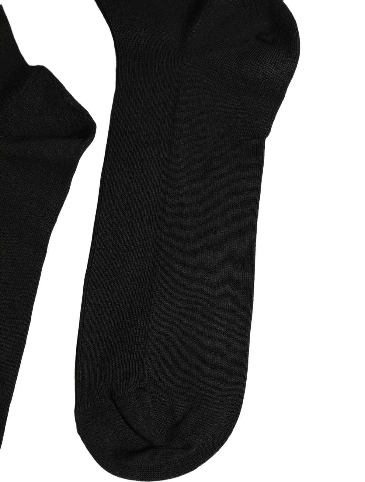 Dolce & Gabbana Schwarze Gerippte Socken mit Logo