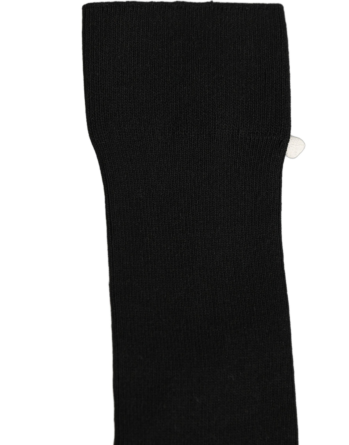 Dolce & Gabbana Schwarze Gerippte Socken mit Logo