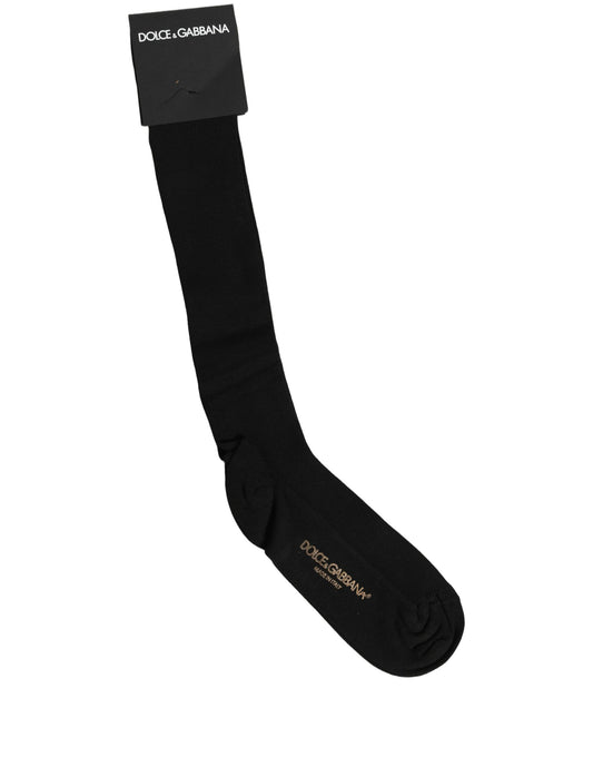 Dolce & Gabbana Calze con logo in Viscosa, colore Nero