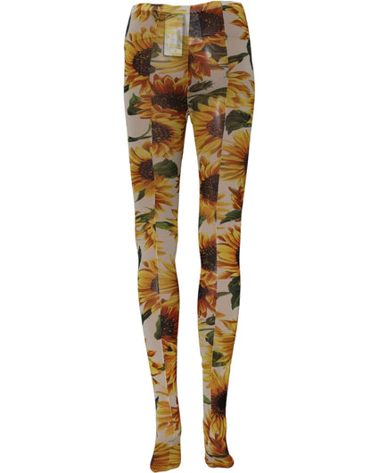 Dolce & Gabbana Mehrfarbige Florale Socken aus Nylon